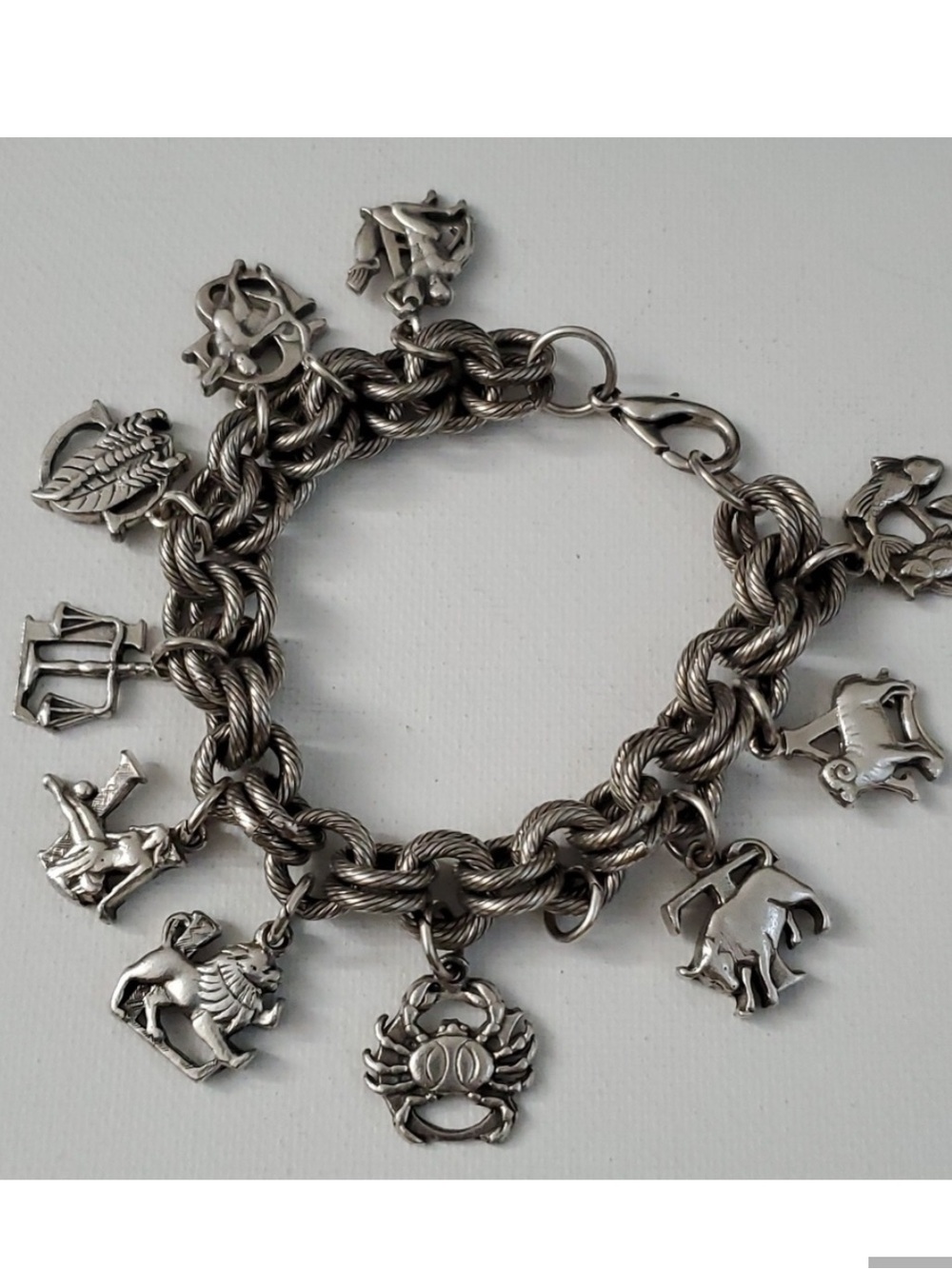 Gorgeous Zodiac Charm Silver Bracelet